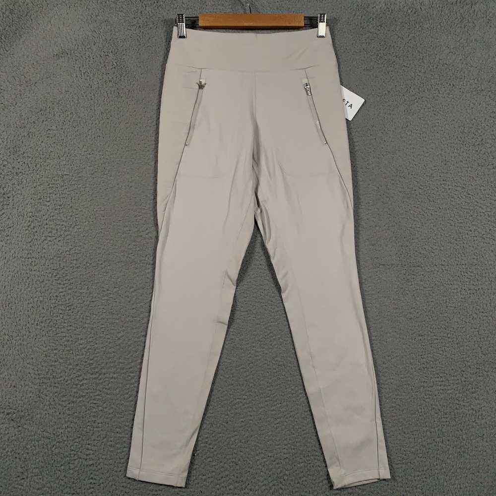 Athleta Peak Hybrid Fleece Tight Women Small S Beige High Rise Hiking Leggings